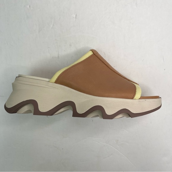 Sorel Shoes - $130 SOREL Women's Kinetic Impact Slip-On Wedge Slide Sandals US 8 Brown Yellow